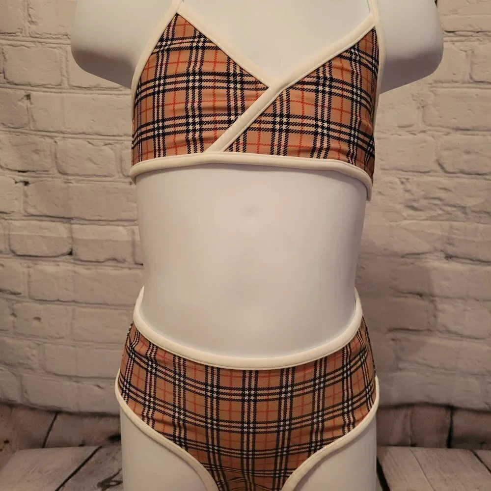 Burberry Kids Crosby Check Bikini Set